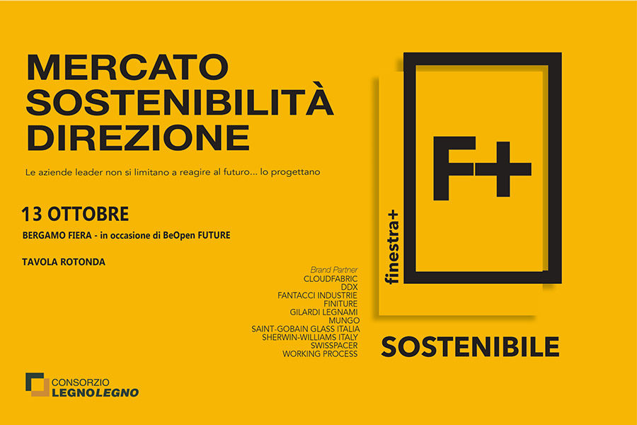 IL 13 OTTOBRE A BERGAMO FIERA, IN OCCASIONE DI BE OPEN FUTURE, TAVOLA ROTONDA “MERCATO SOSTENIBILITA’ DIREZIONE”